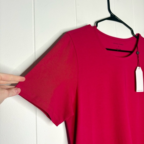 NWT Universal Standard Halie T-shirt Dress in Cerise Pink Size XS US Size 10 - Picture 5 of 9